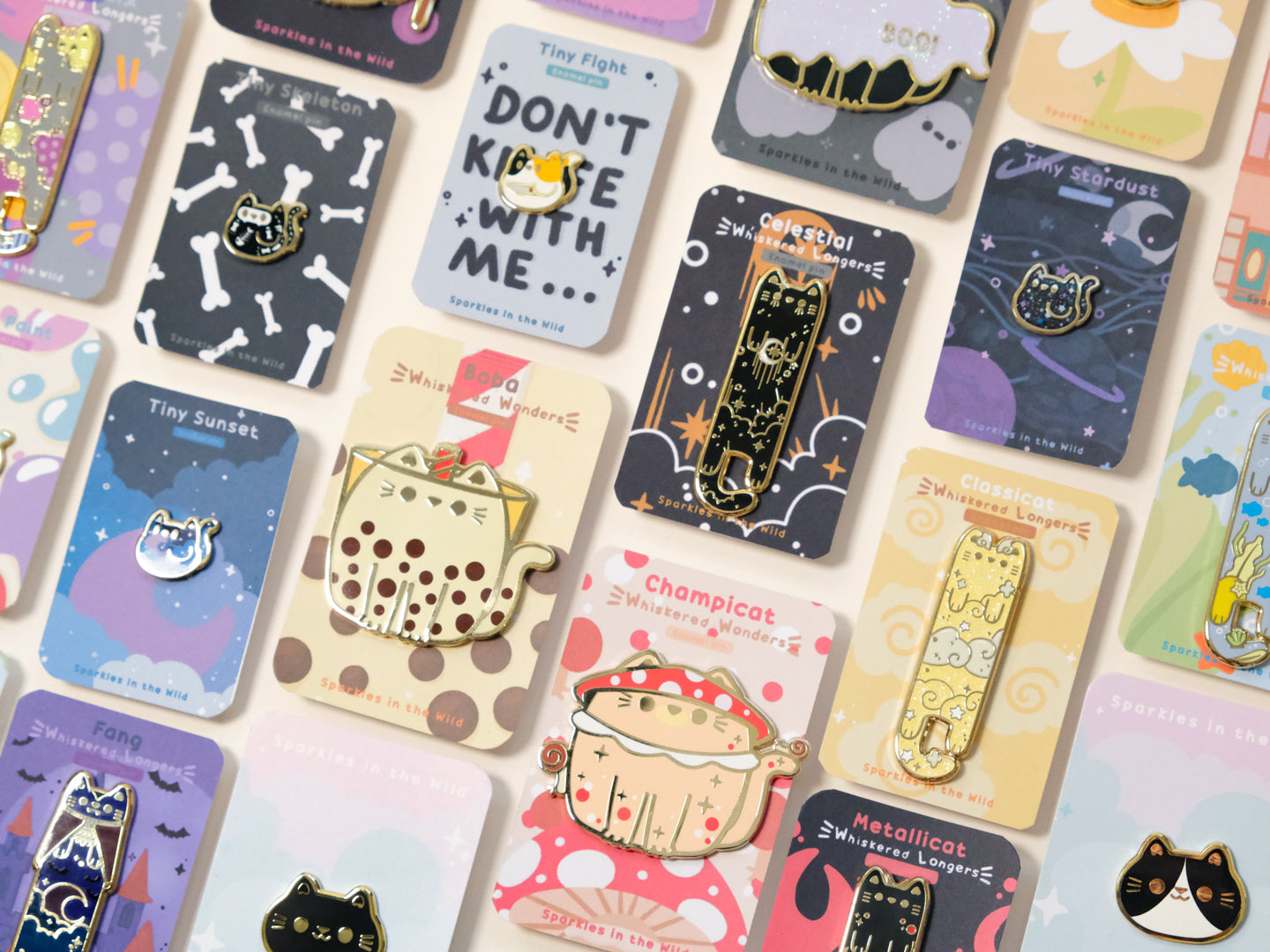Cute & Kawaii Enamel Pins – Sparkles in the Wild