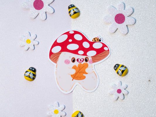 Mushroomie Autocollant Champignon Mignon
