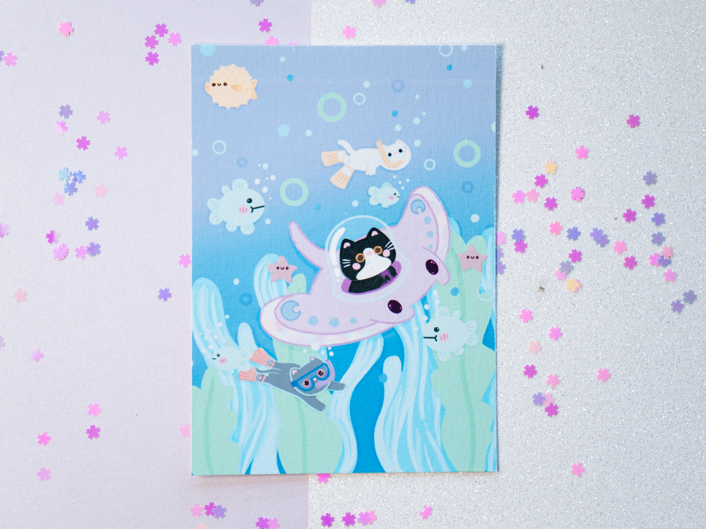 Illustration Chaton Sous-marin