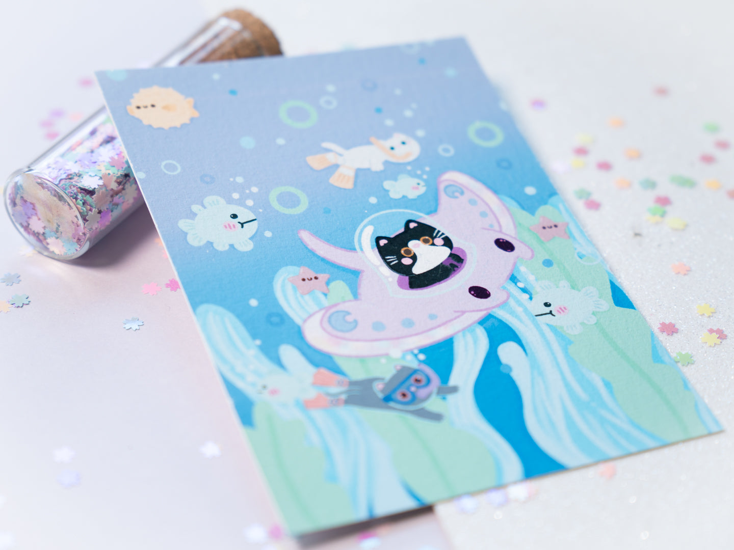 Illustration Chaton Sous-marin