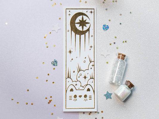 Marque-page Celeste Carte de Tarot Blanche