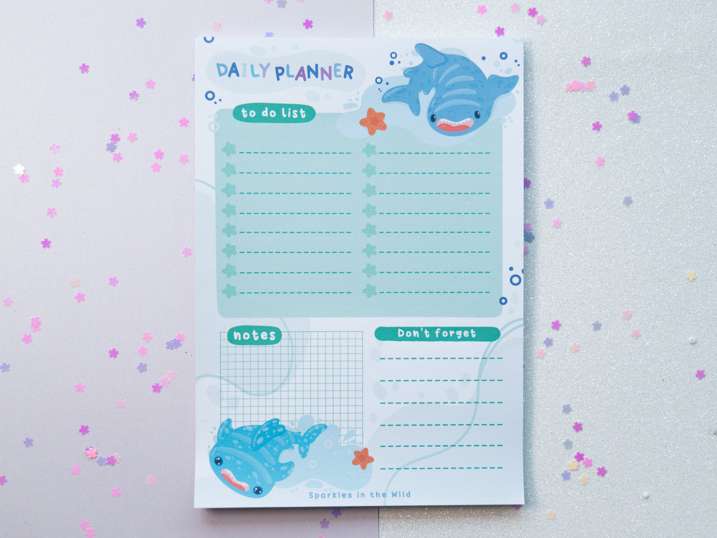 Planificateur Quotidien A5 Requin Mignon