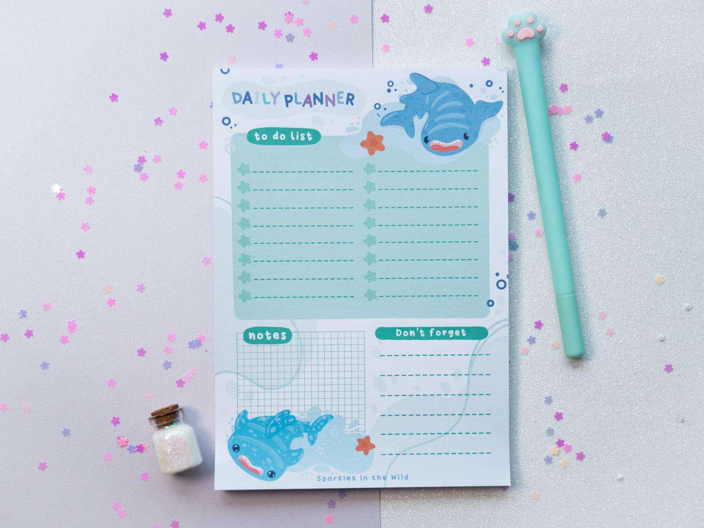 Planificateur Quotidien A5 Requin Mignon