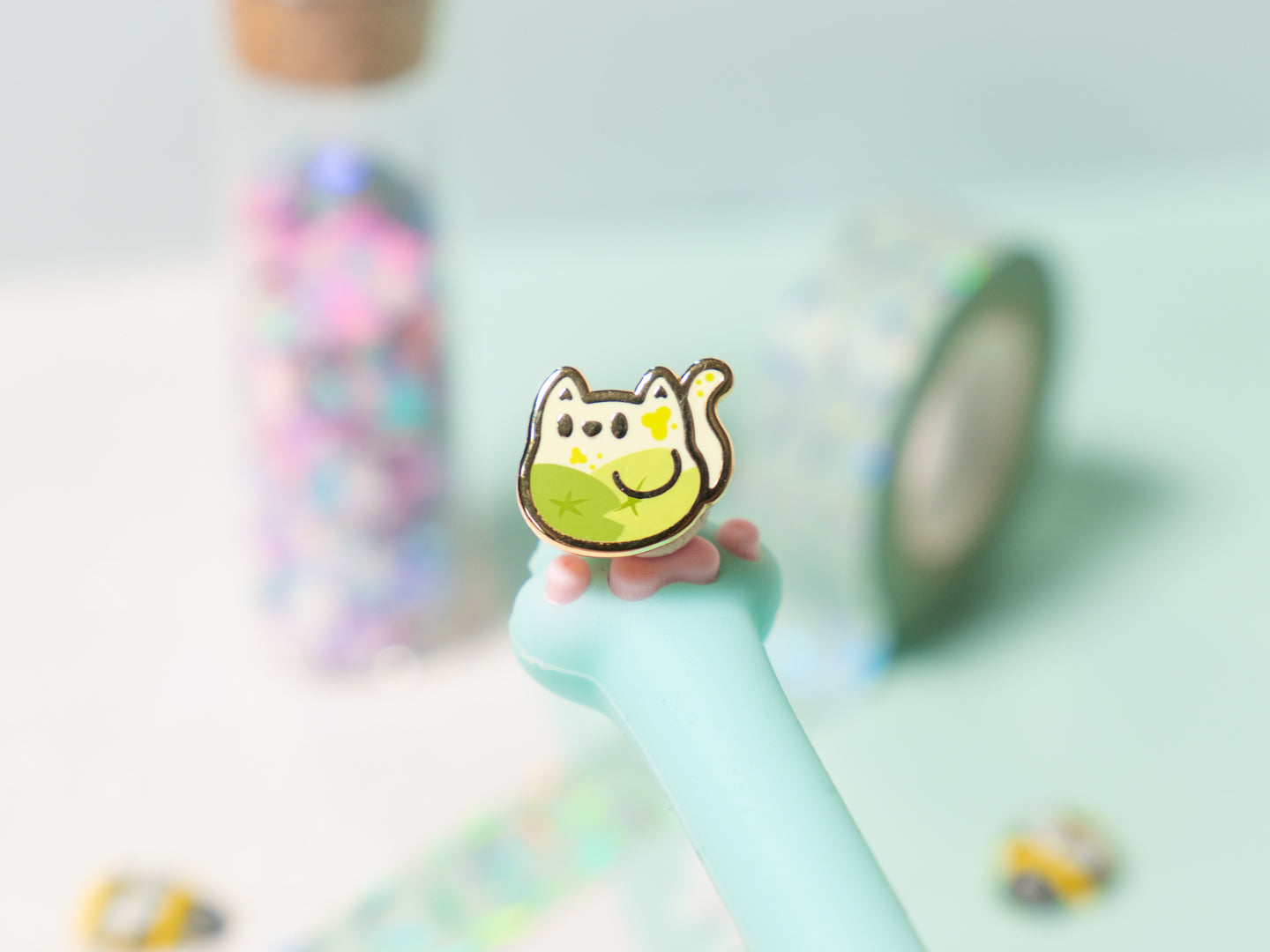 Mini Pins Chat Nénuphars - Tinycats