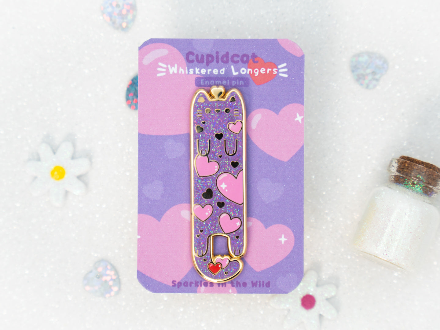 Cupidcat Cat Pins - Whiskered Longers Collection