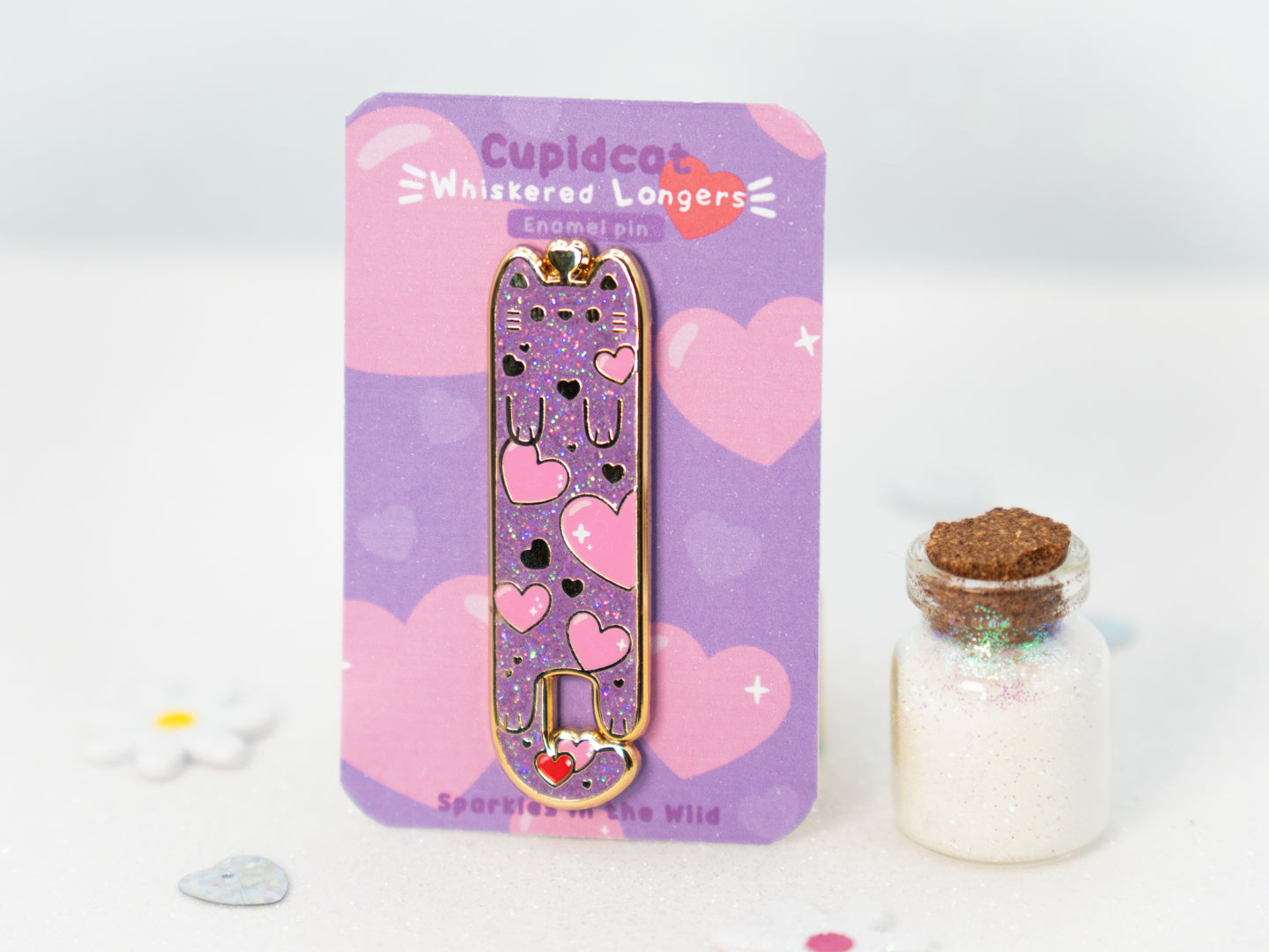 Cupidcat Cat Pins - Whiskered Longers Collection