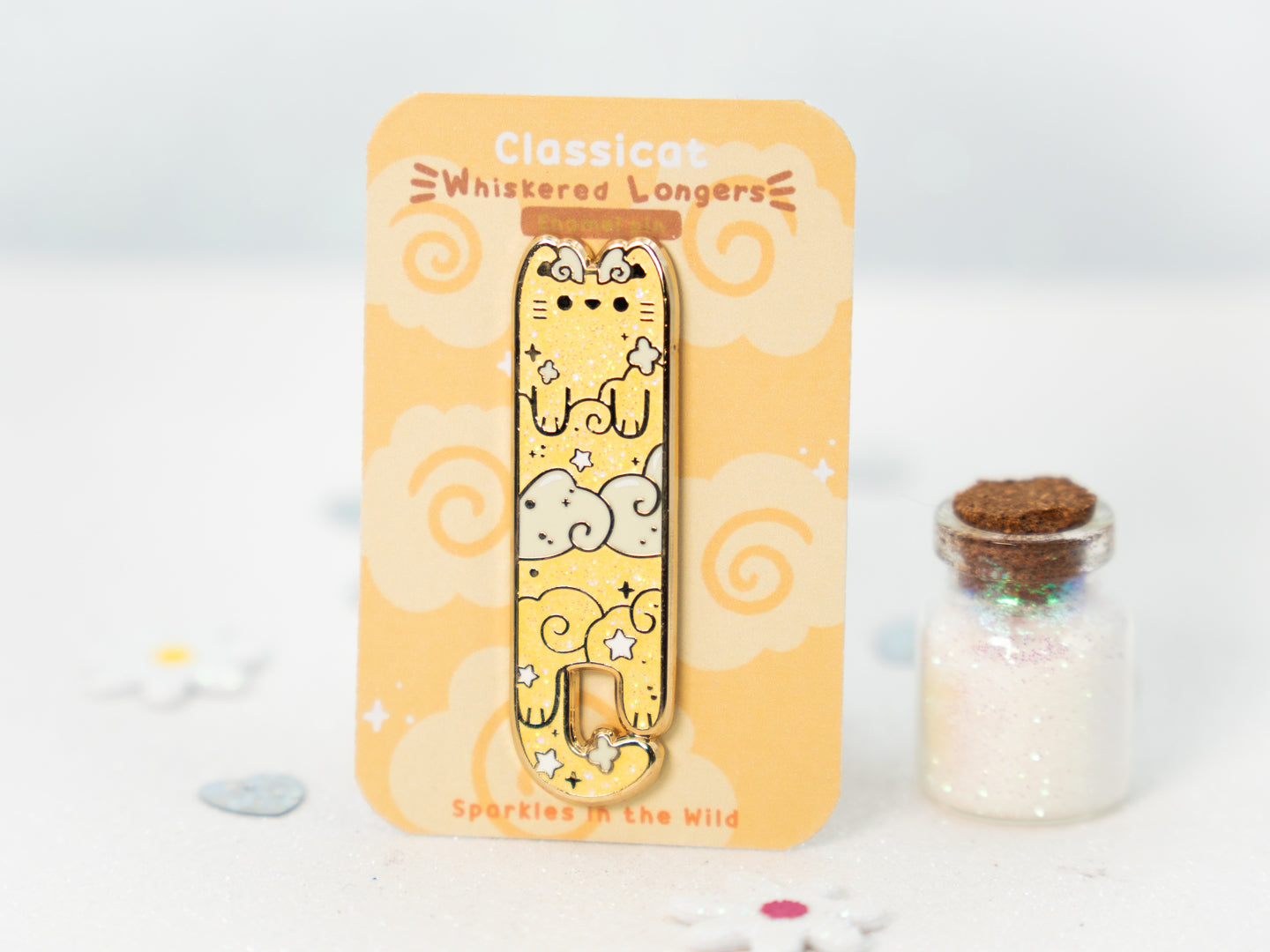 Classicat Cat Pins - Whiskered Longers Collection