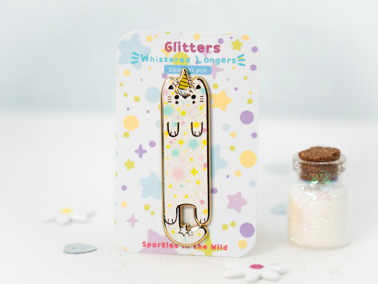 Pins Glitters - Whiskered Longers Collection