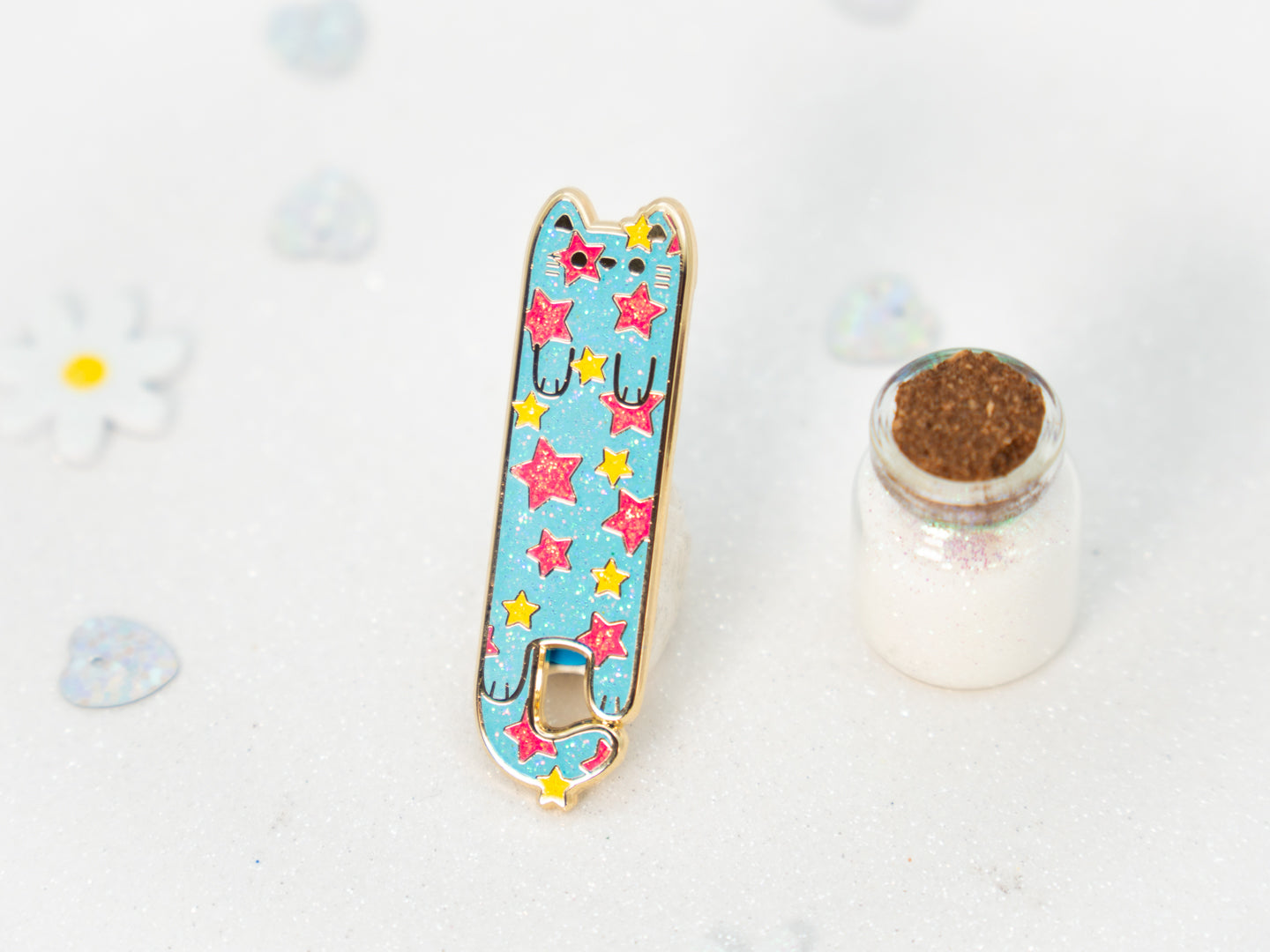 Discoball Cat Pins - Whiskered Longers Collection