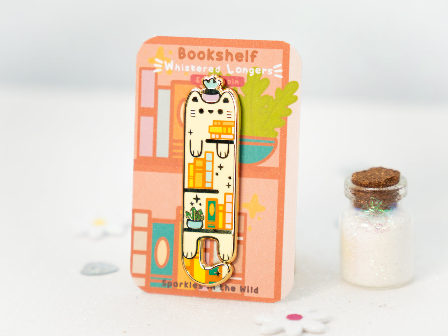 Pins Bookshelf - Whiskered Longers Collection