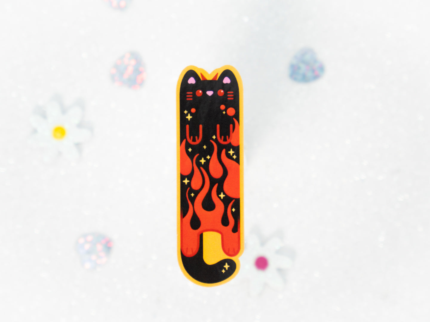 Metallicat Cat Sticker - Whiskered Longers Collection