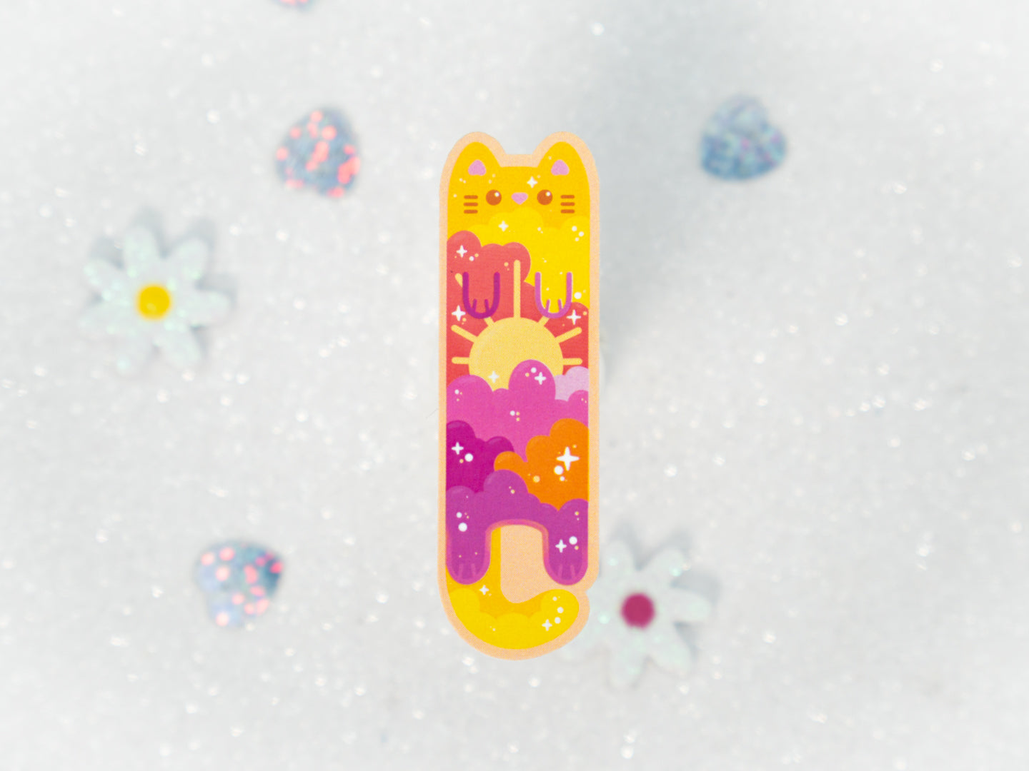 Sunny Cat Sticker - Whiskered Longers Collection