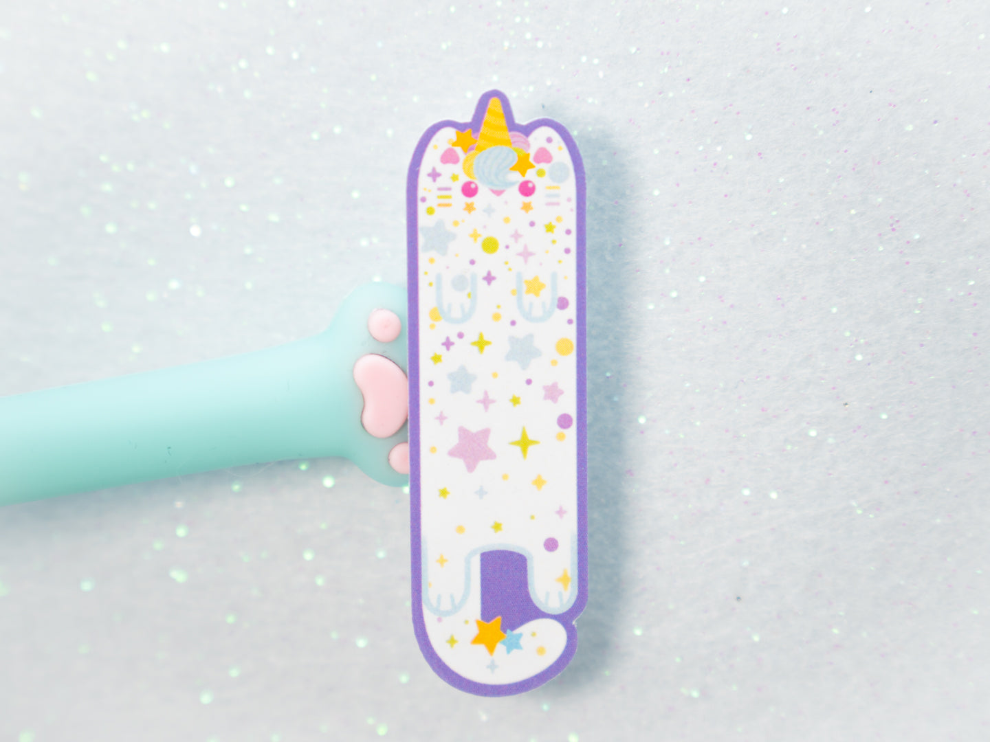 Glitters Cat Sticker - Whiskered Longers Collection