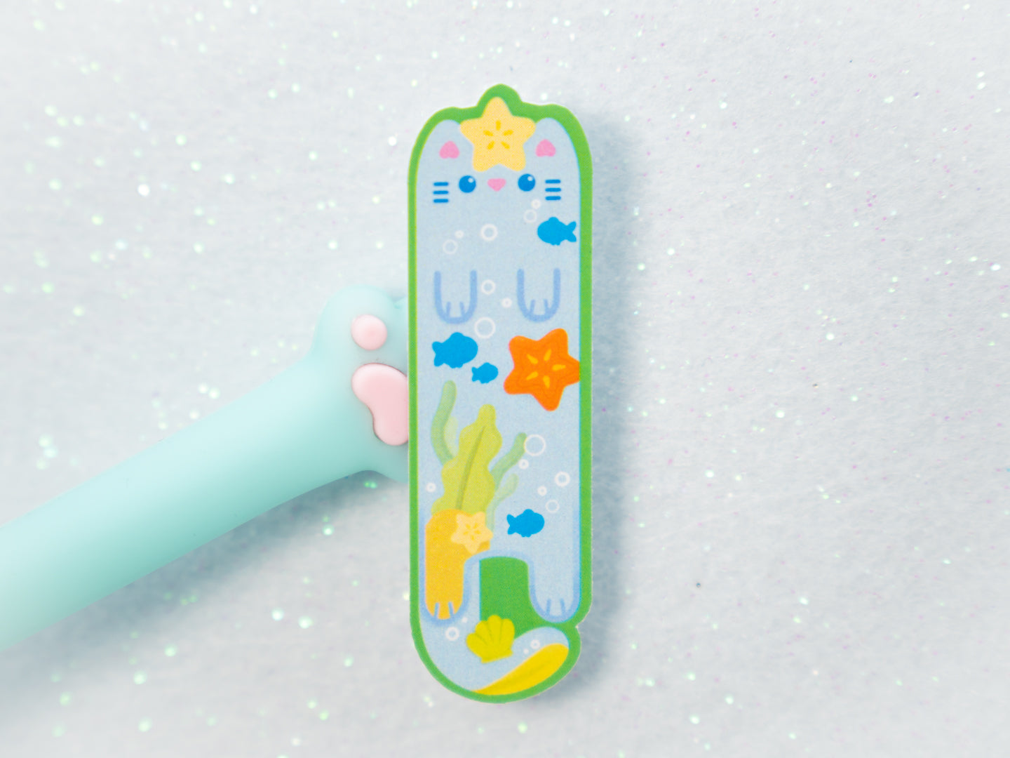 Ocean Cat Sticker - Whiskered Longers Collection
