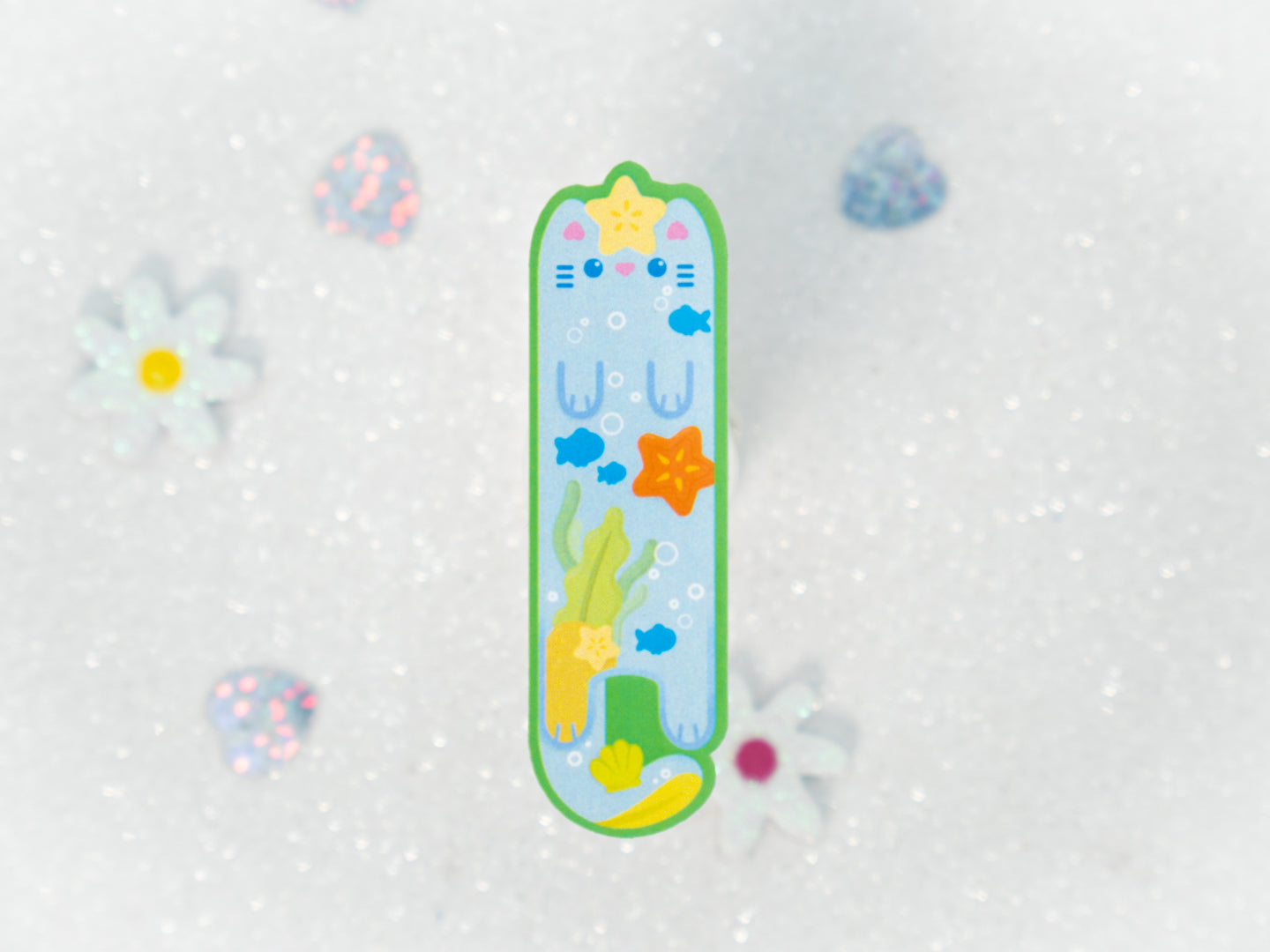 Ocean Cat Sticker - Whiskered Longers Collection