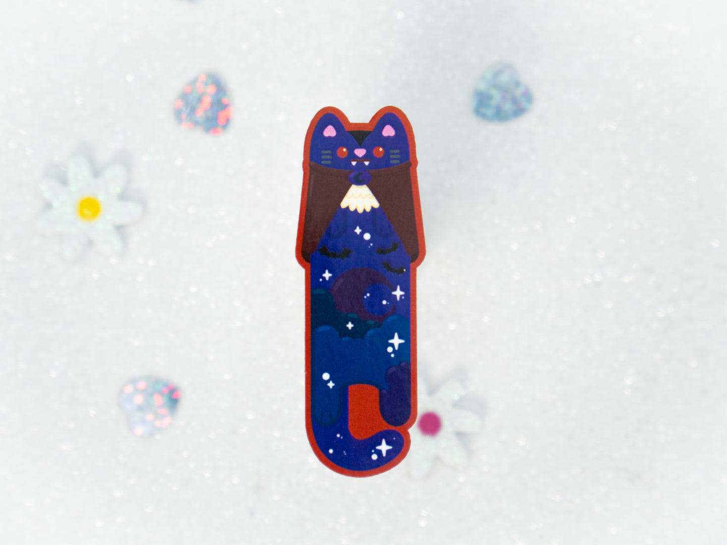 Fang Cat Sticker - Whiskered Longers Collection