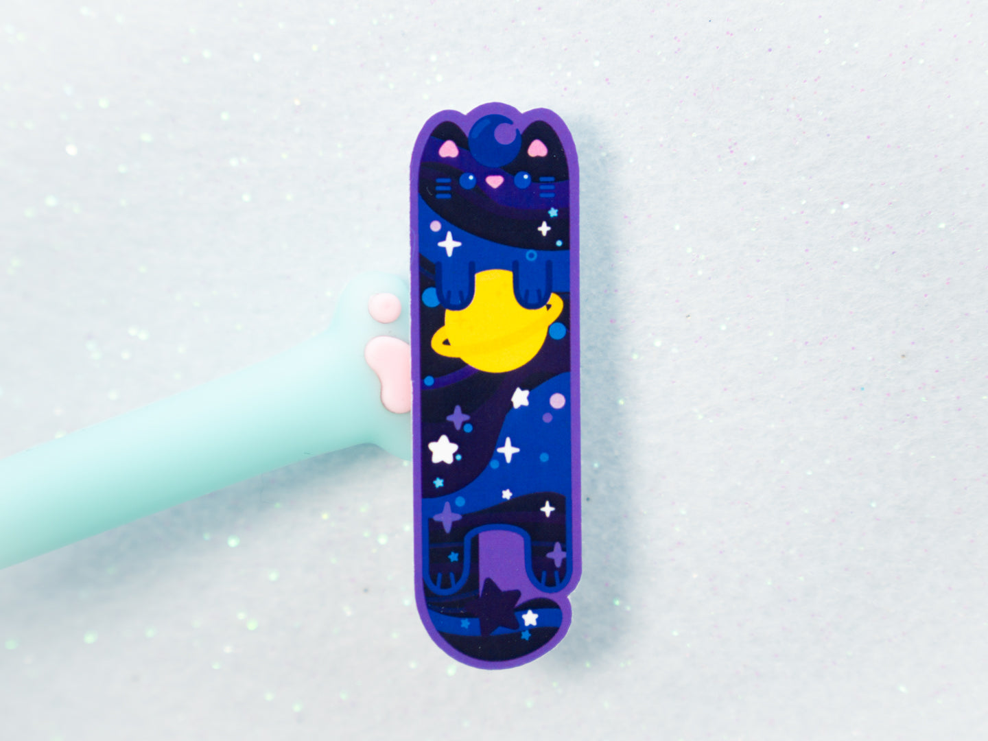 Galaxy Cat Sticker - Whiskered Longers Collection