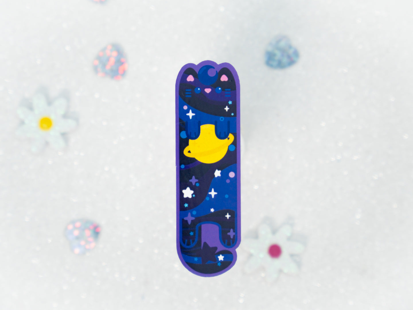 Galaxy Cat Sticker - Whiskered Longers Collection