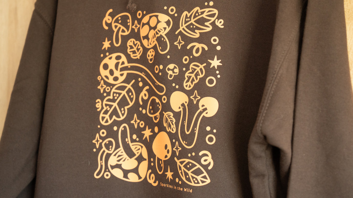 Sweat à Capuche Champignons d'Automne