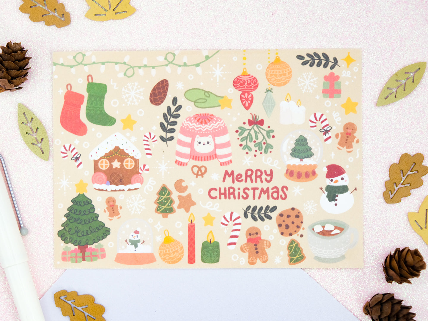 Merry Christmas Greetings Card