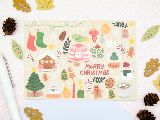 Merry Christmas Greetings Card