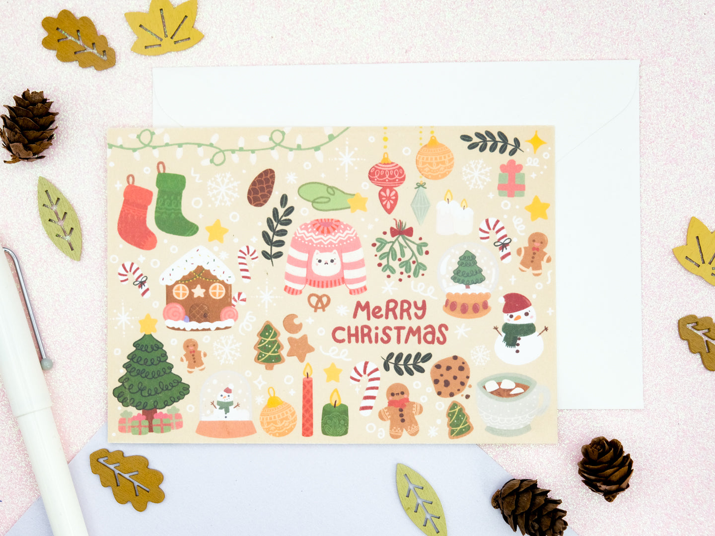 Merry Christmas Greetings Card