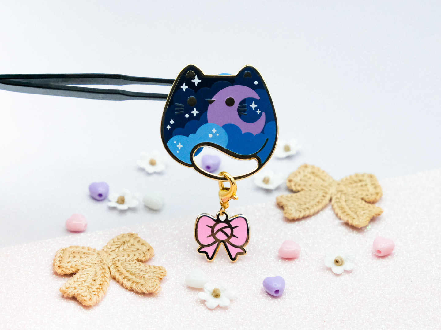 Charm Nœud Rose Mignon - Charm-ing Collection