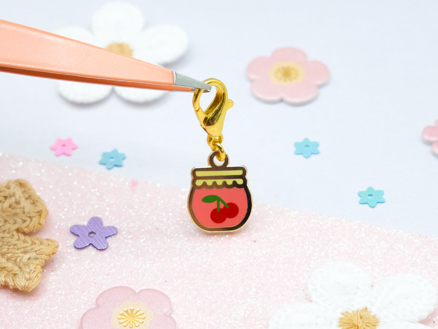 Cherry Jam Jar Charm - Charm-ing Collection