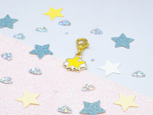 Yellow Sparkling Star Charm - Charm-ing Collection