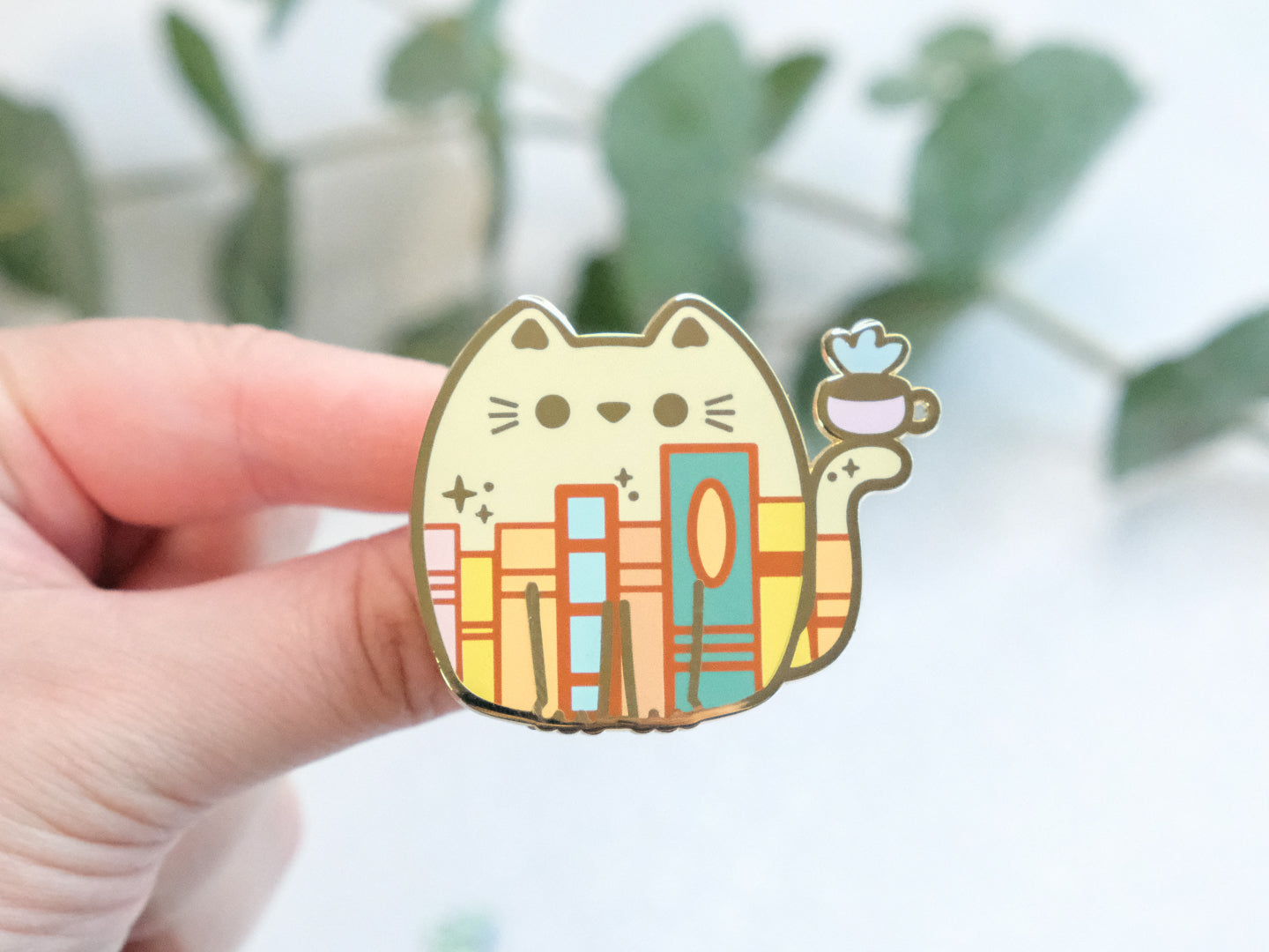 Bookworm Book Lover Cat Pins - Whiskered Wonders Collection