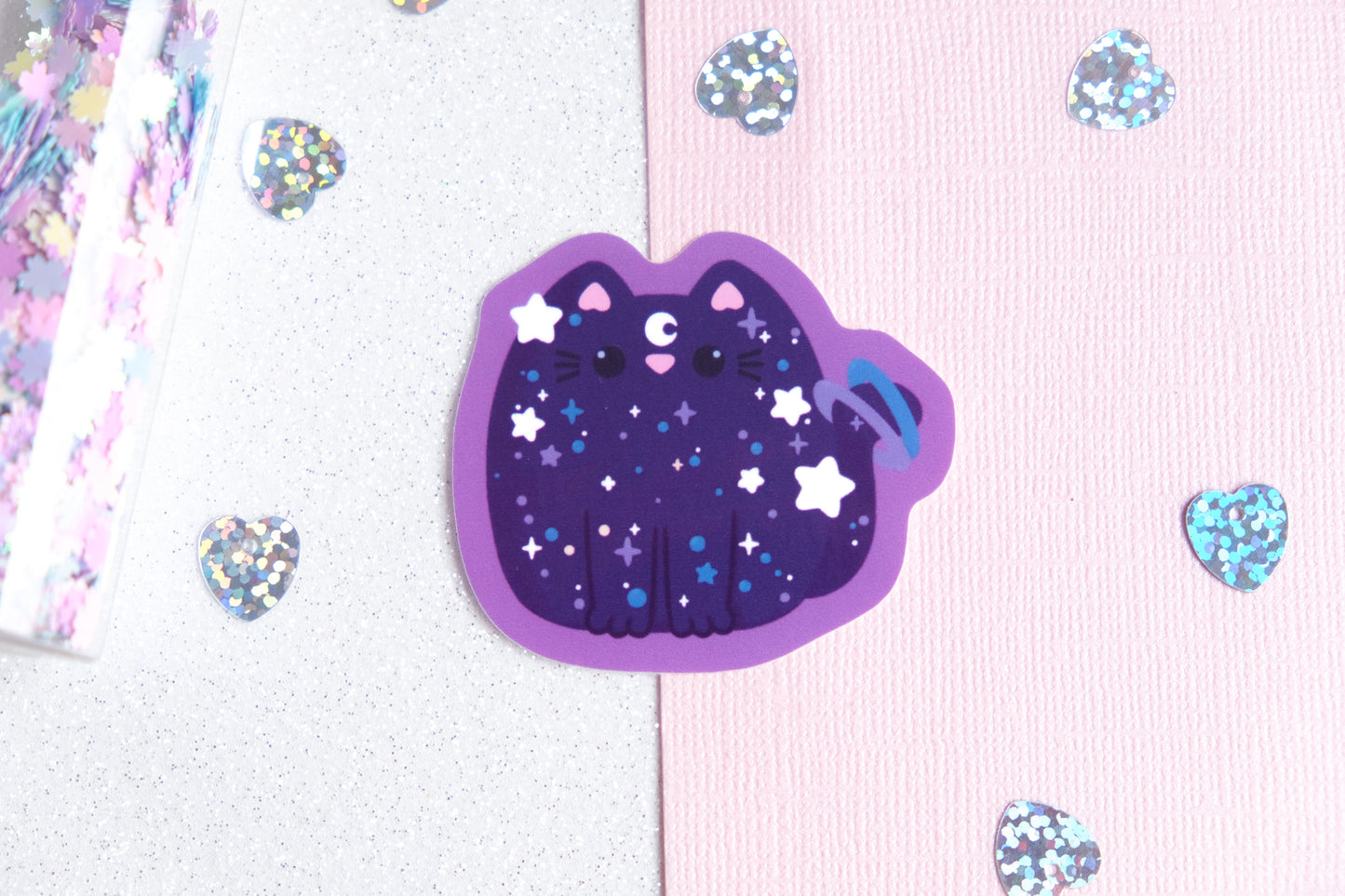 Autocollant Chat  Stardust - Collection Whiskered Wonders