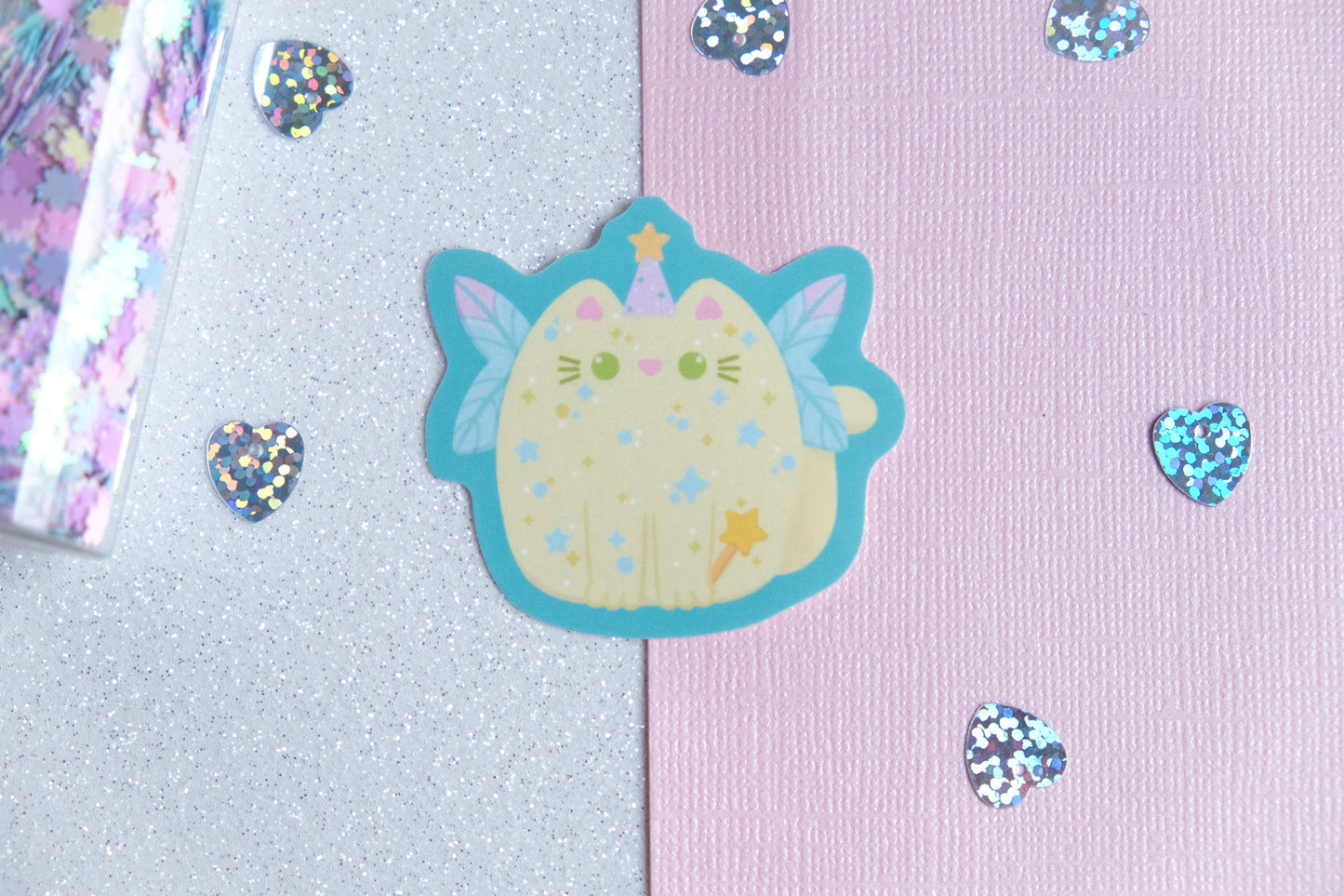Autocollant Chat Fée - Collection Whiskered Wonders