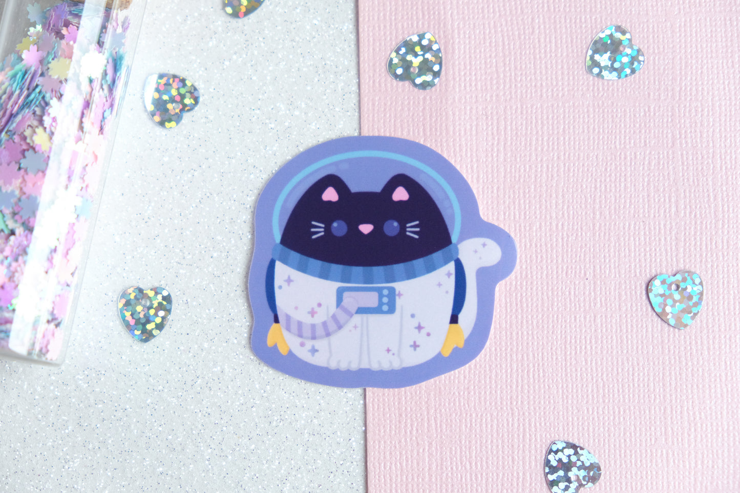 Autocollant Spacecat - Collection Whiskered Wonders
