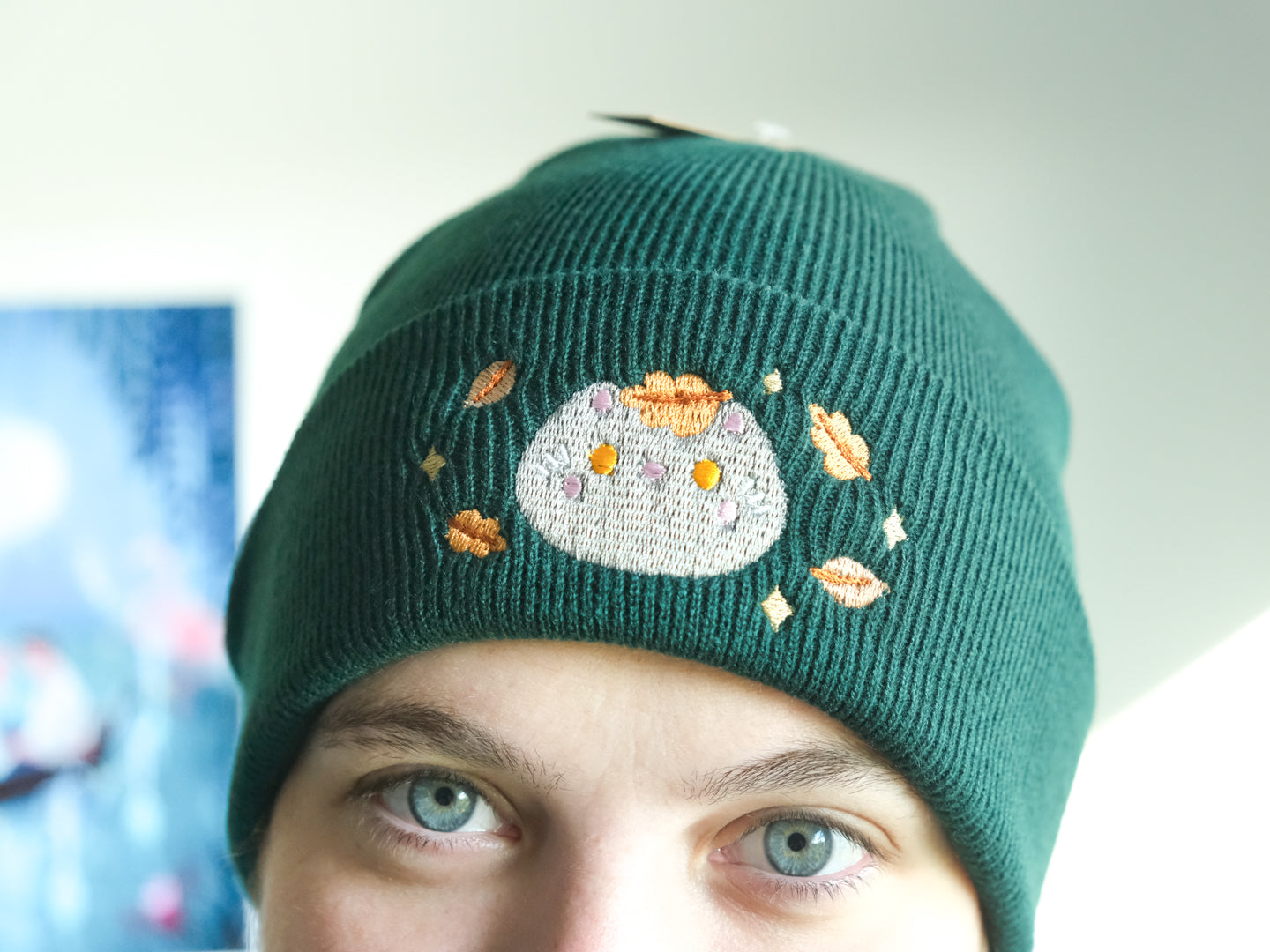 Bonnet Chat Forêt d'Automne