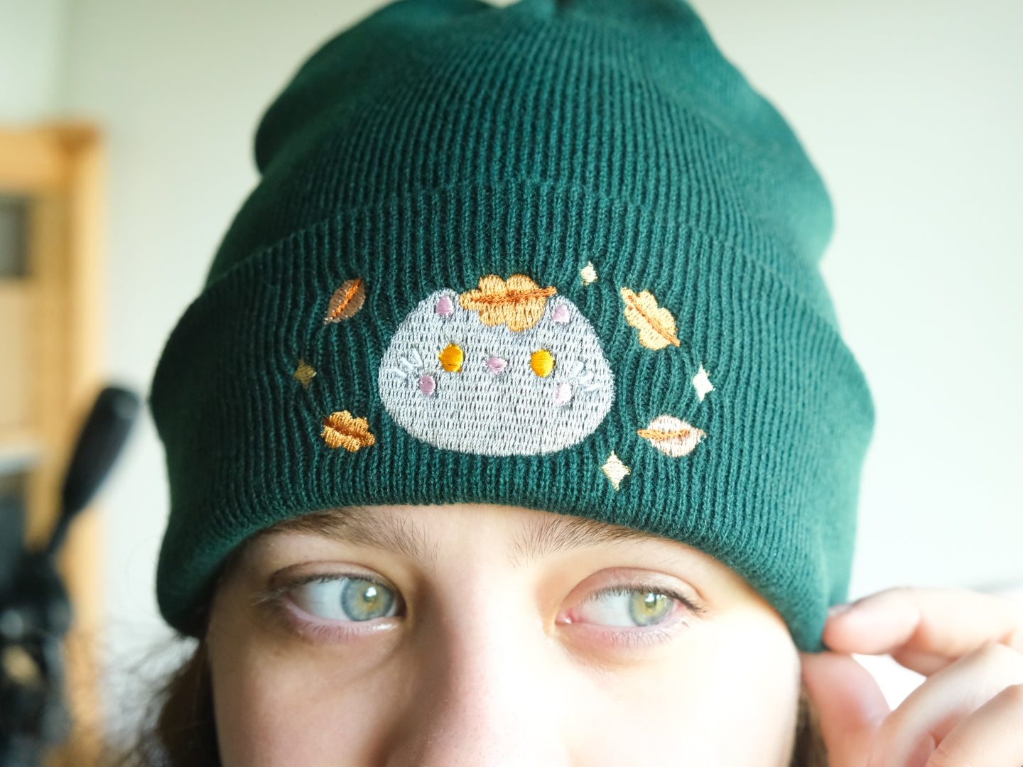 Bonnet Chat Forêt d'Automne