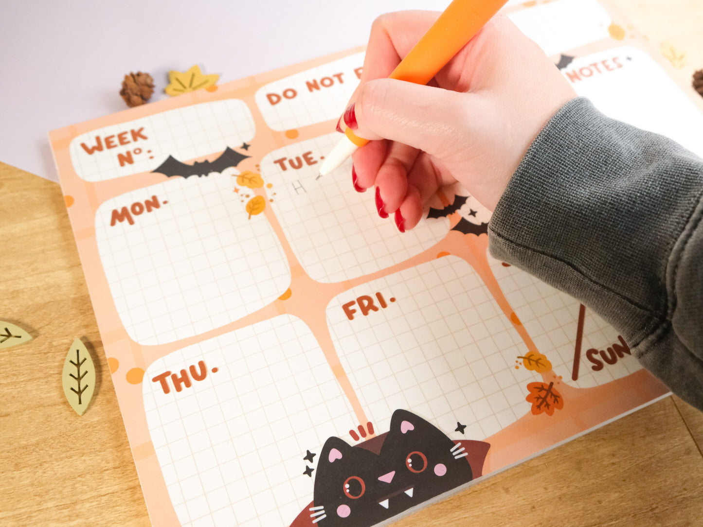 Planificateur Hebdomadaire A4 Halloween et Citrouilles