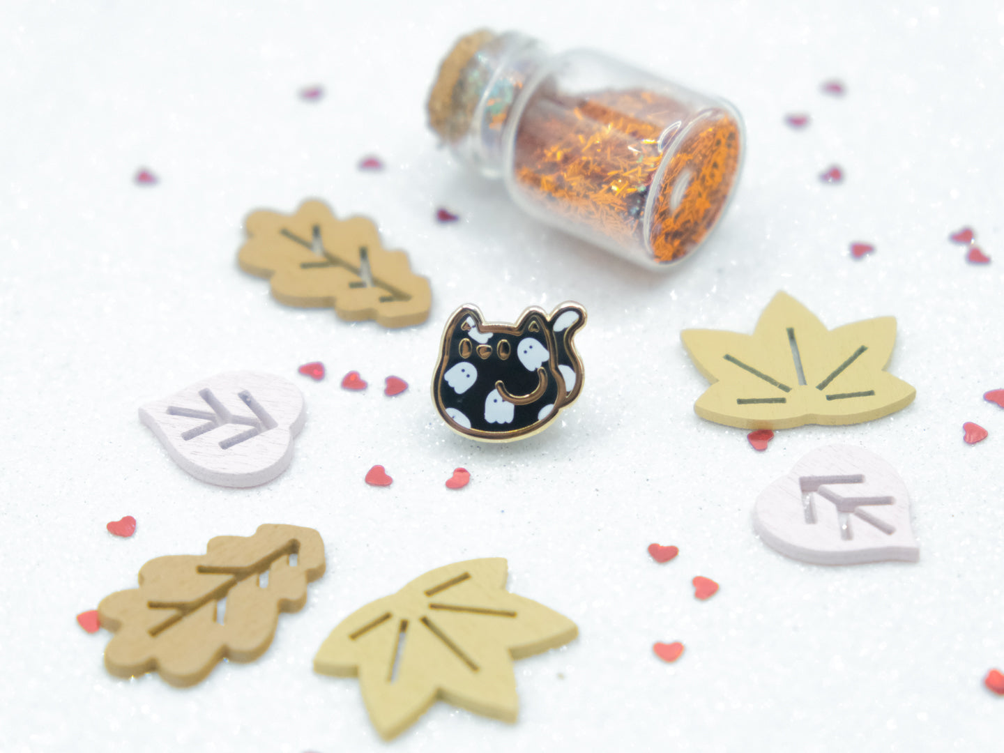 Mini Pins Chat Noir Hanté par les Fantômes (ÉDITION LIMITÉE)