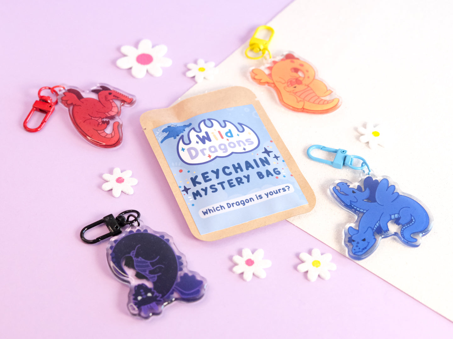Porte-clés Mystère Wild Dragons