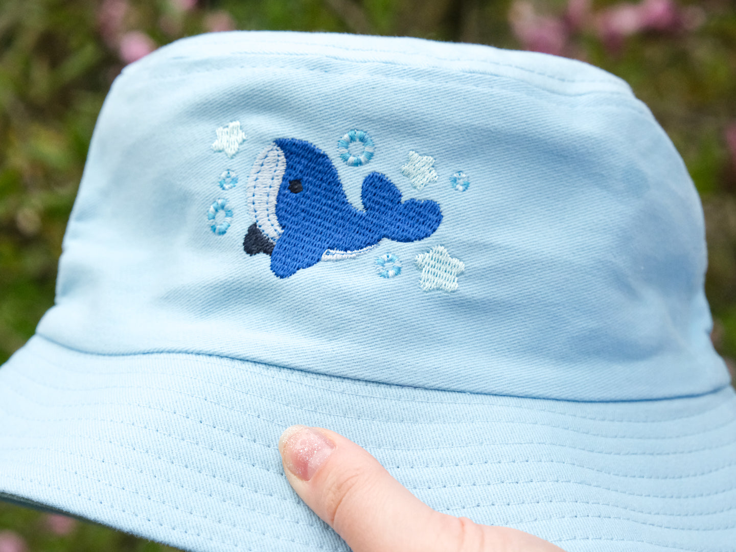 Cute Whale Blue Bucket Hat