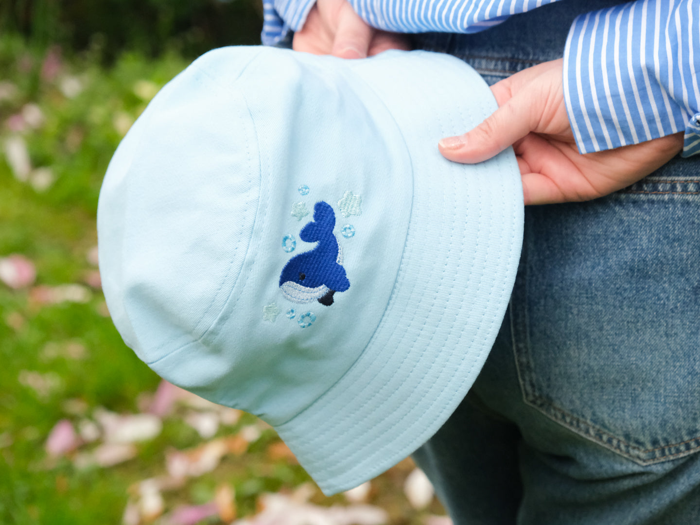 Cute Whale Blue Bucket Hat