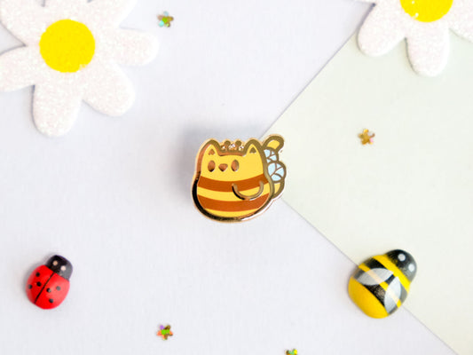 Mini Pins Chat Abeille Mignon  - Tinycats