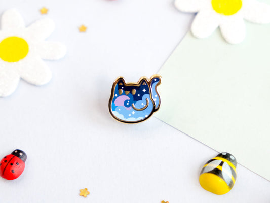 Mini Pins Chat Coucher de Soleil  - Tinycats