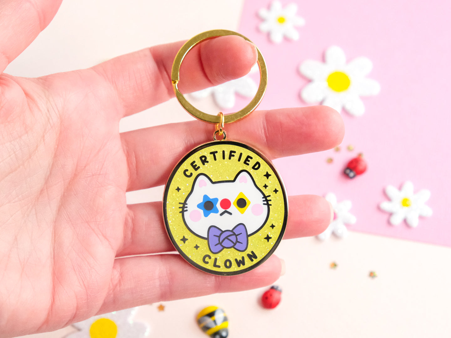 Porte-clés Chat Clown Certifié