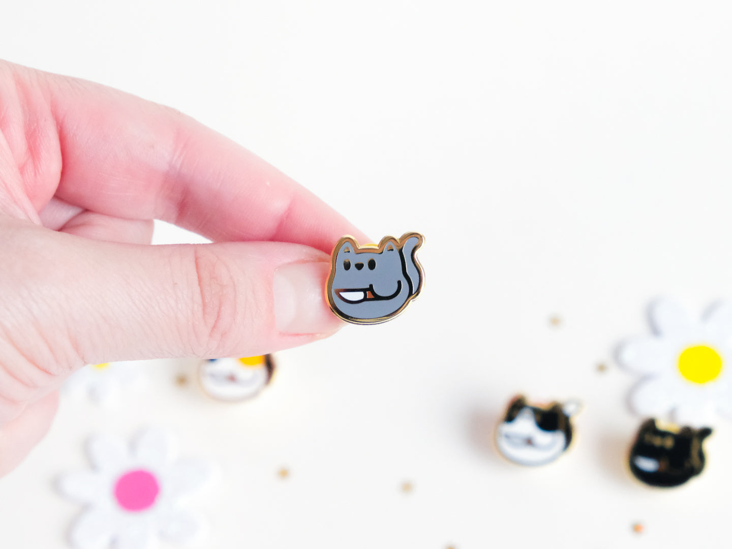 Mini Pins Chat Couteau - Tinycats
