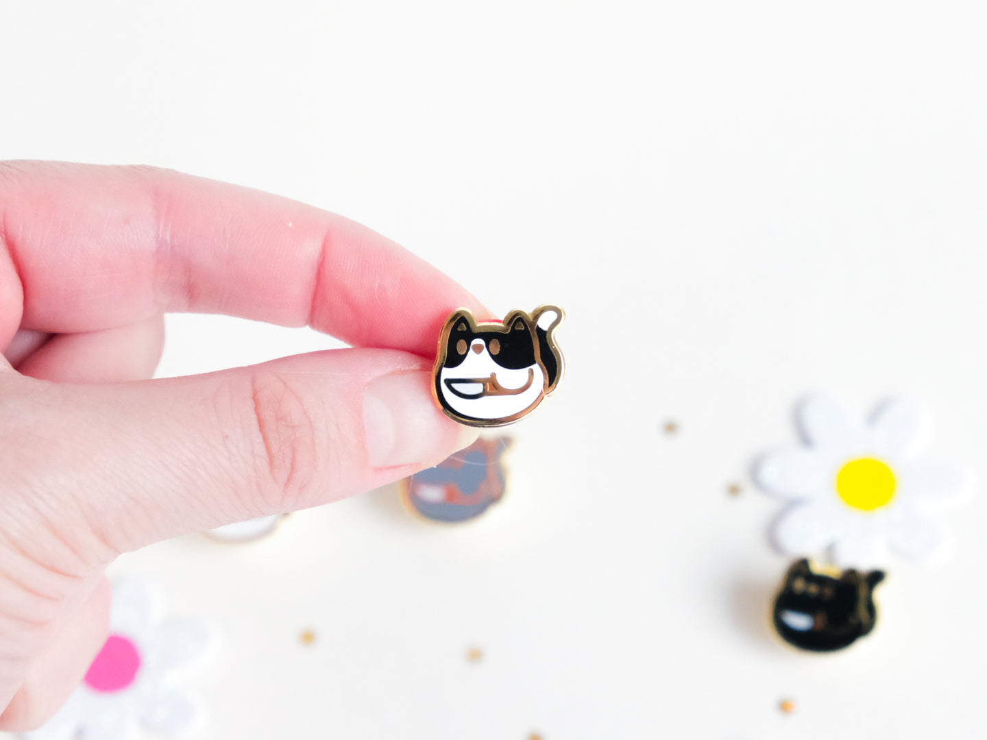 Mini Pins Chat Couteau - Tinycats
