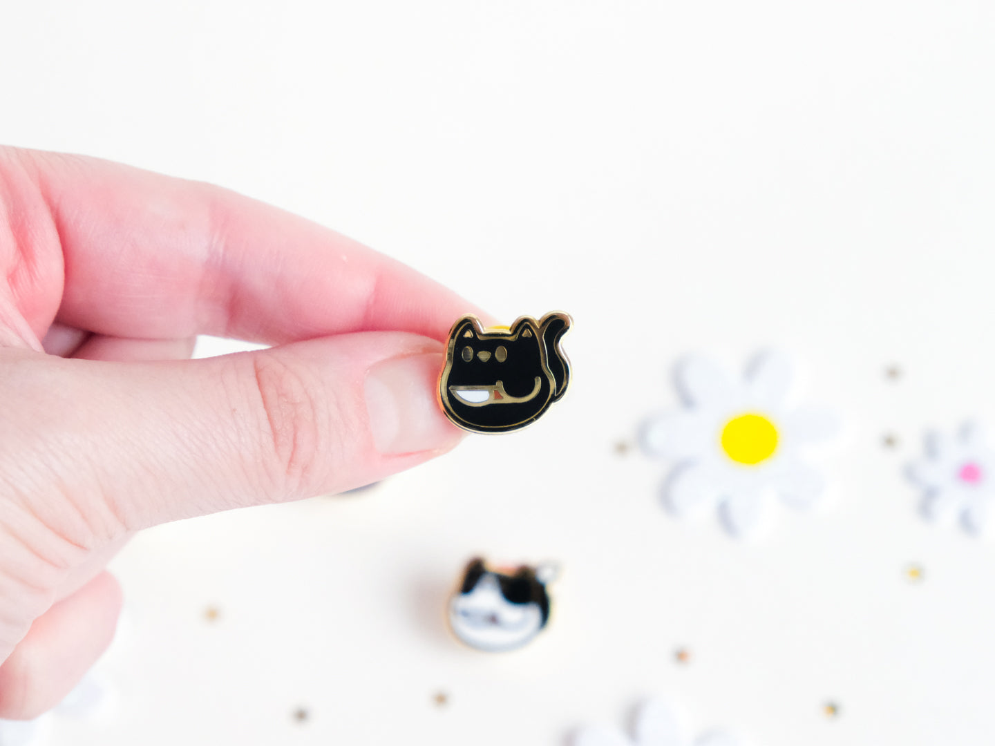 Mini Pins Chat Couteau - Tinycats
