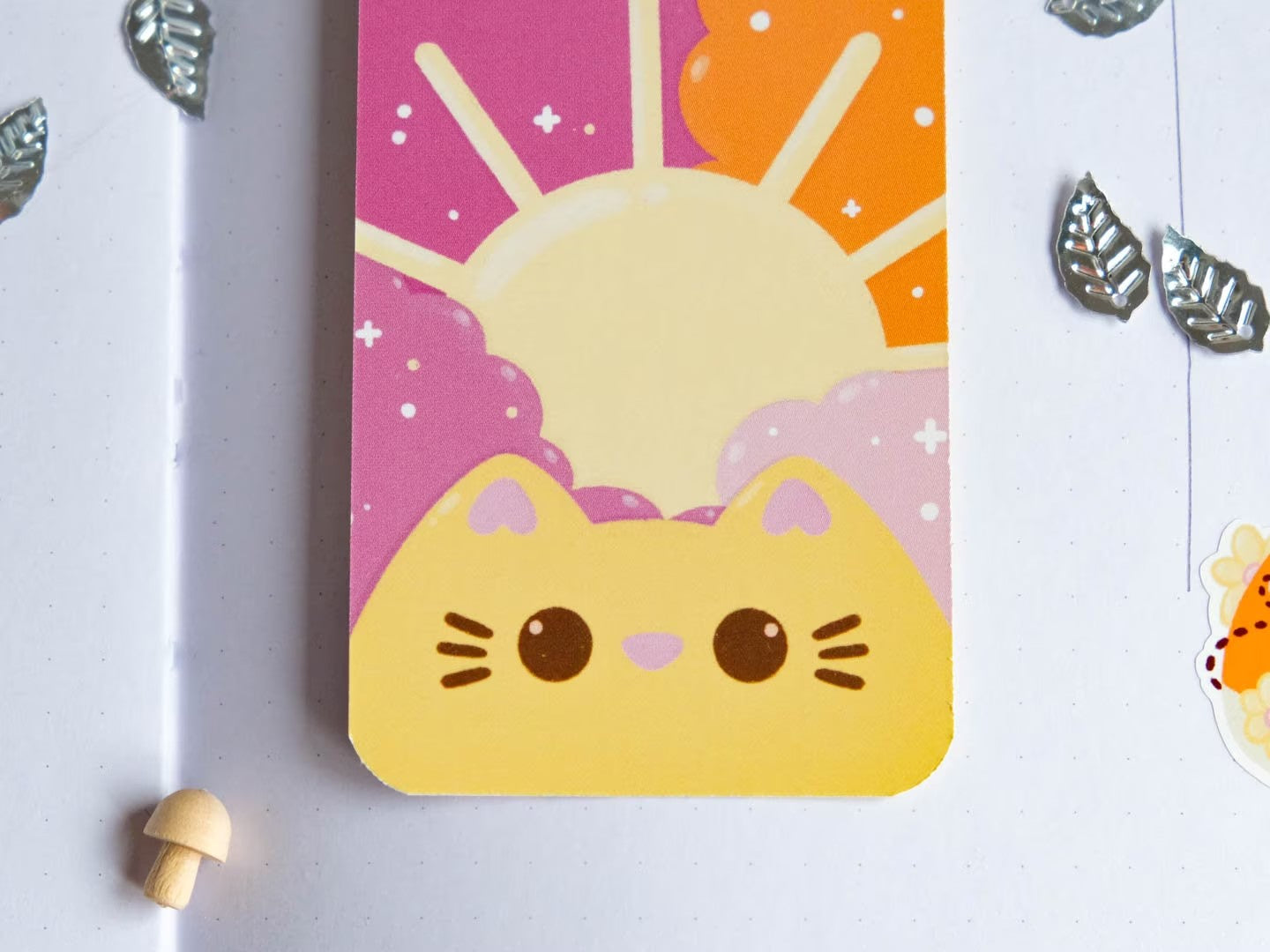 Sunrise Cute Cat Bookmark