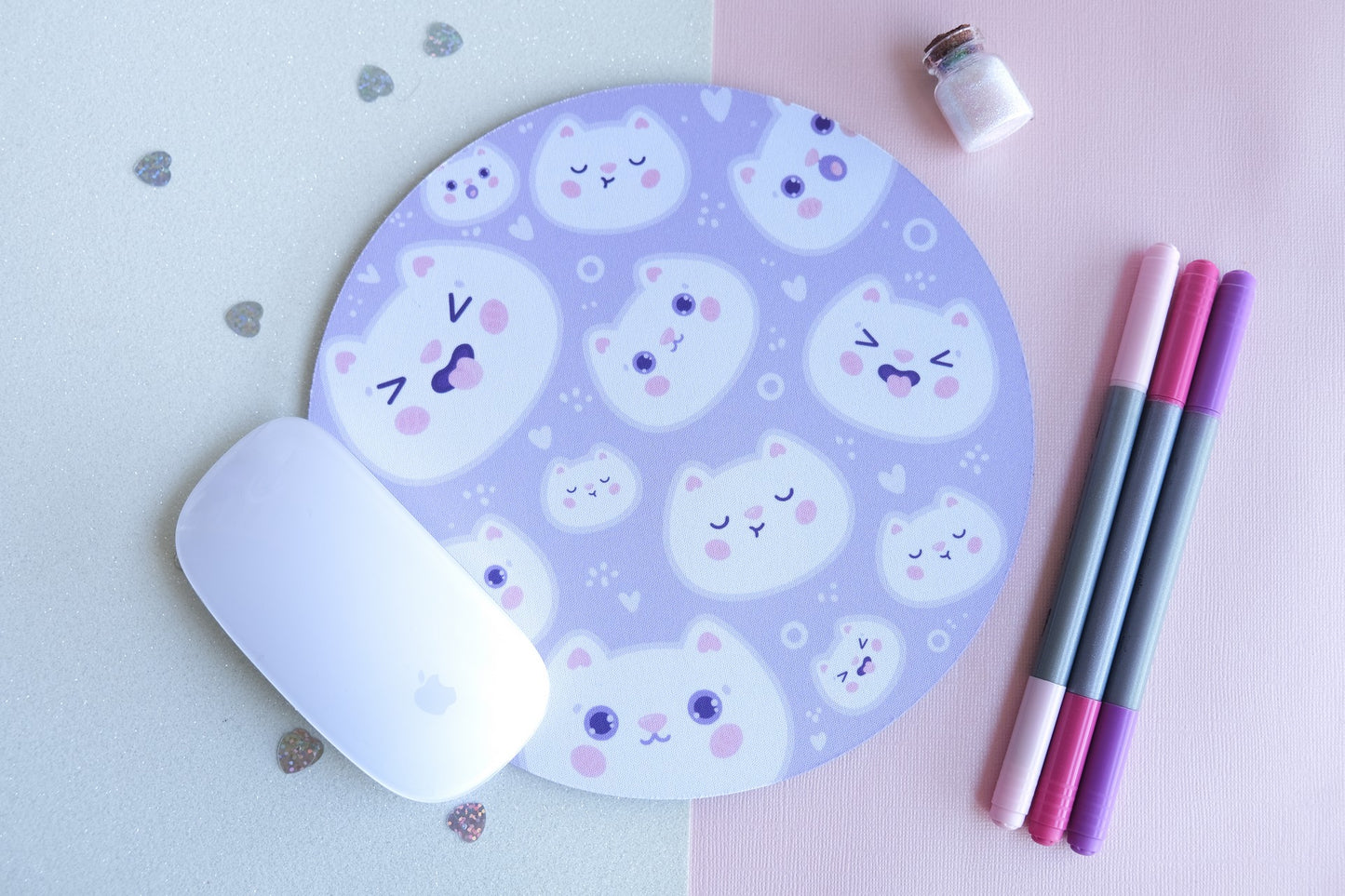 Tapis de Souris émotions chat mignons