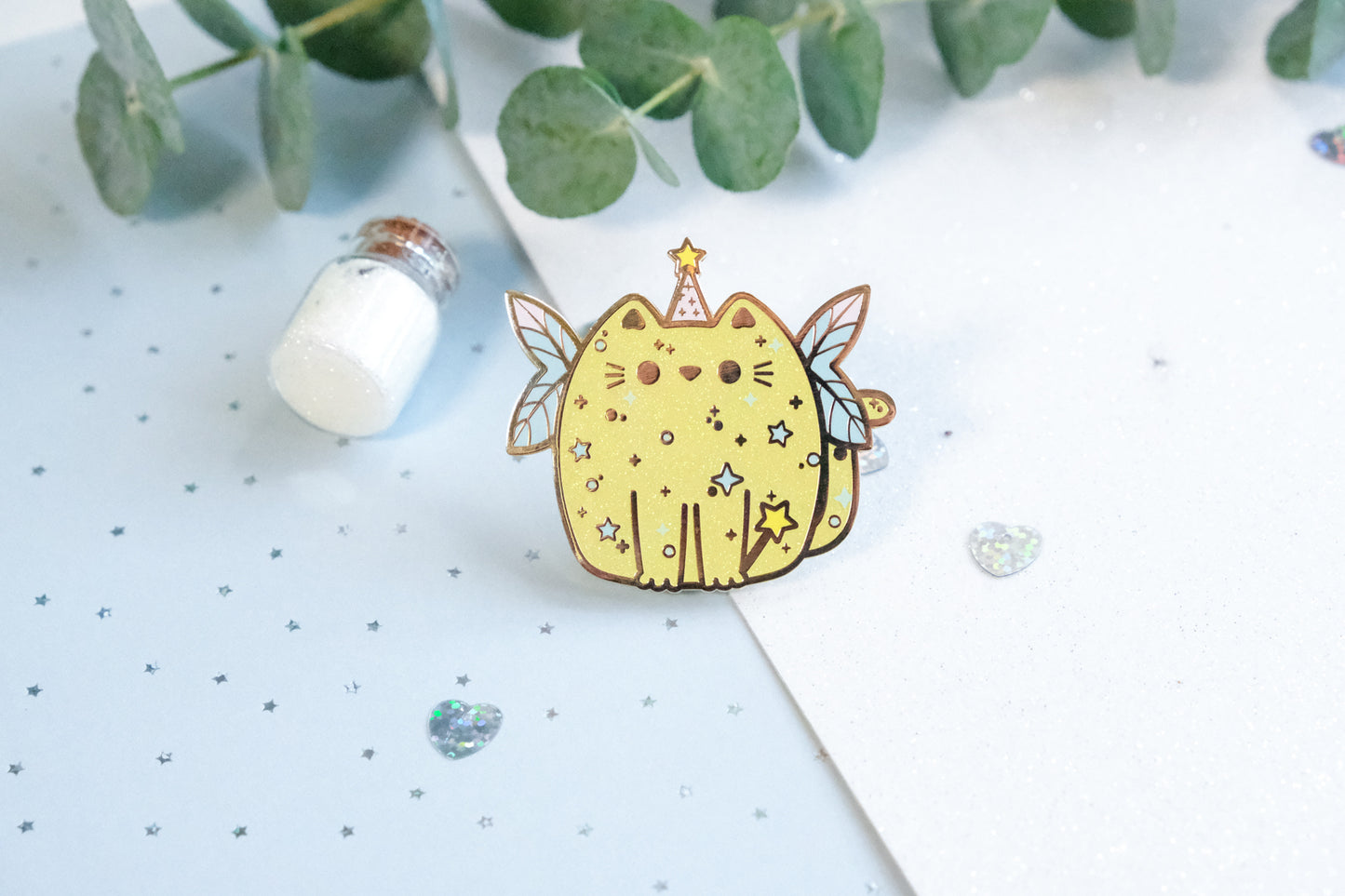 Pins Fée avec paillettes - Collection Whiskered Wonders