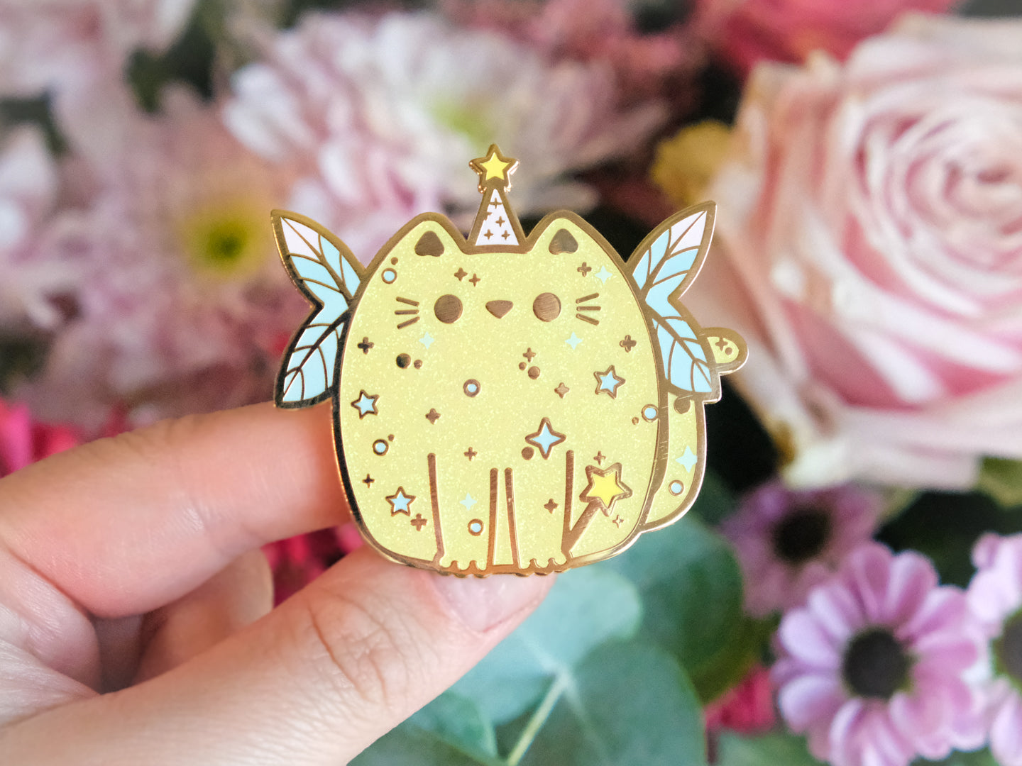 Pins Fée avec paillettes - Collection Whiskered Wonders